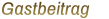 Gastbeitrag