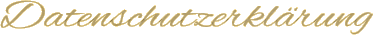 Datenschutzerklärung
